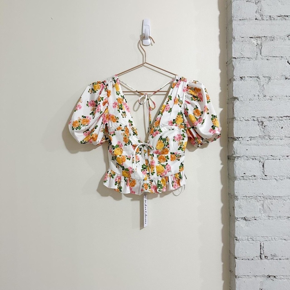 For Love and Lemons Floral Blouse